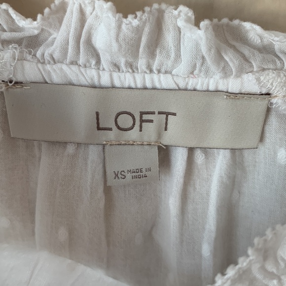 The Loft white long sleeve blouse - Picture 4 of 5